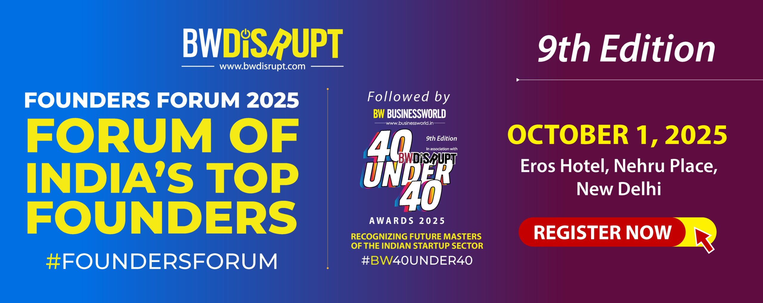 BW Disrupt 40 under 40 Awards 2024