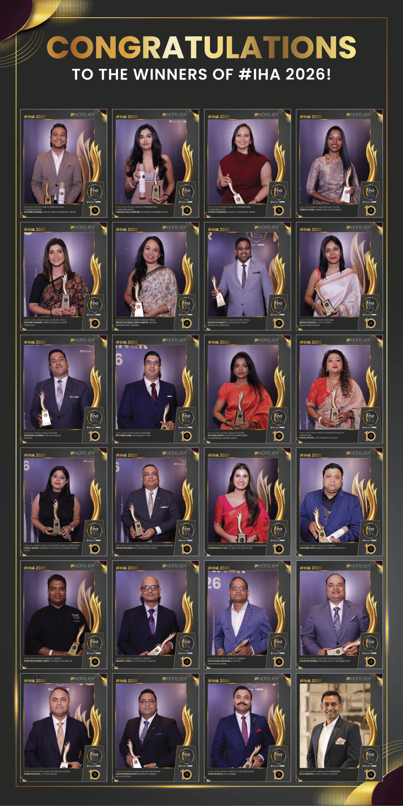 BW Hotelier Indian Hospitality Awards 2026 Winners - Creative 3